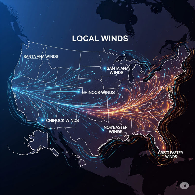 Local Winds of the USA