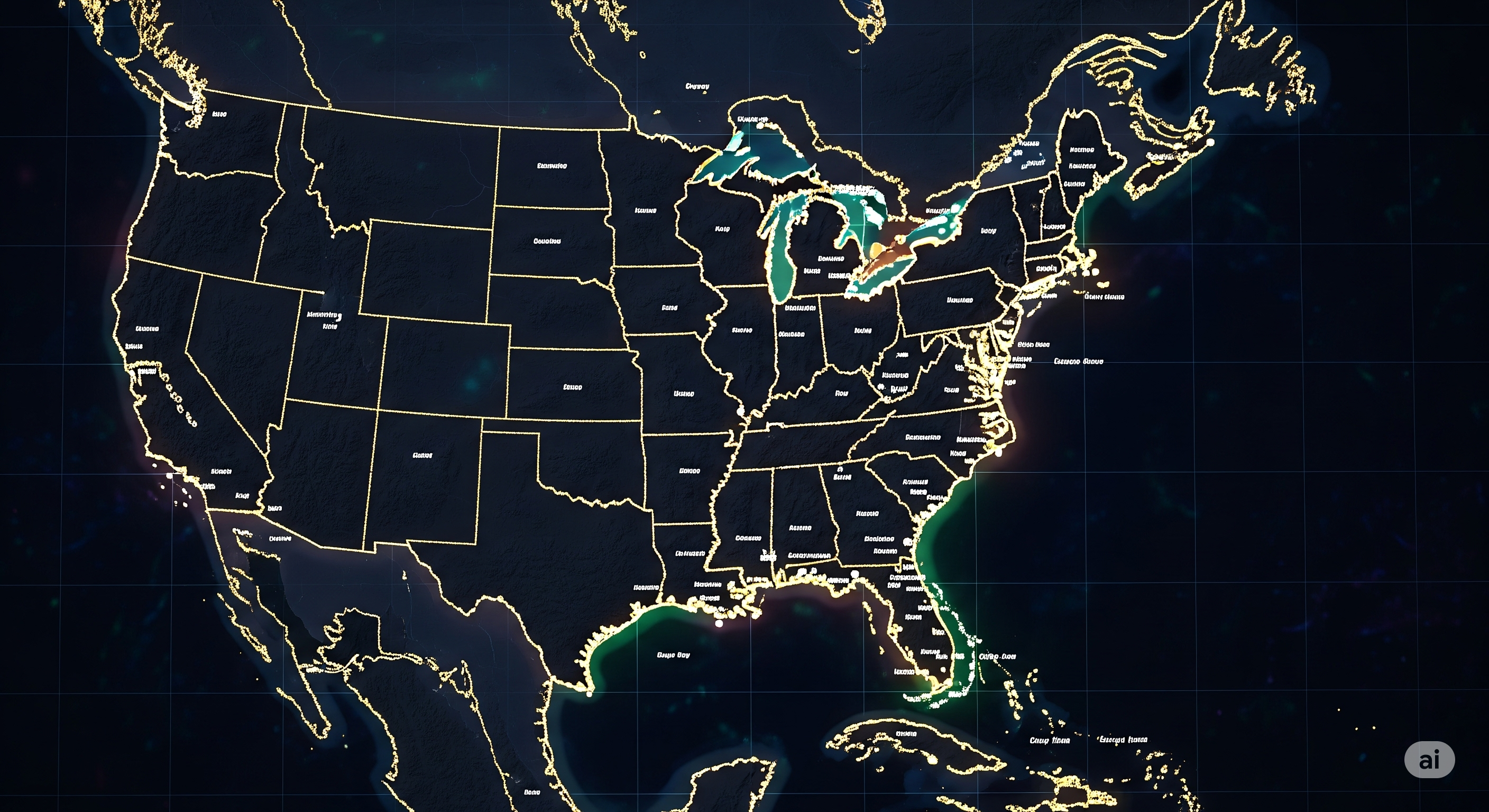 Coastal Geography of the USA