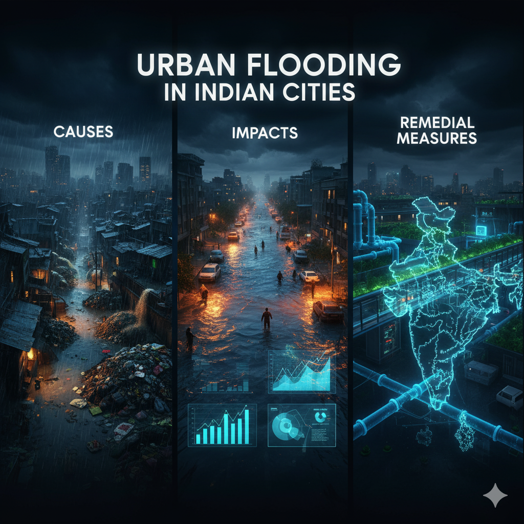 urban flooding in Indian cities