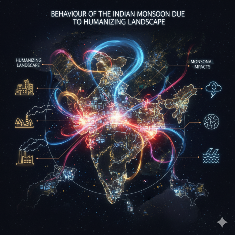 Behaviour of the Indian Monsoon Due to Humanizing Landscape