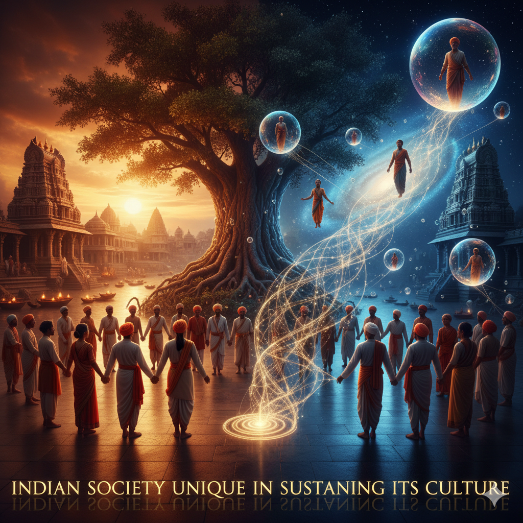 Indian Society Unique in Sustaining Its Culture