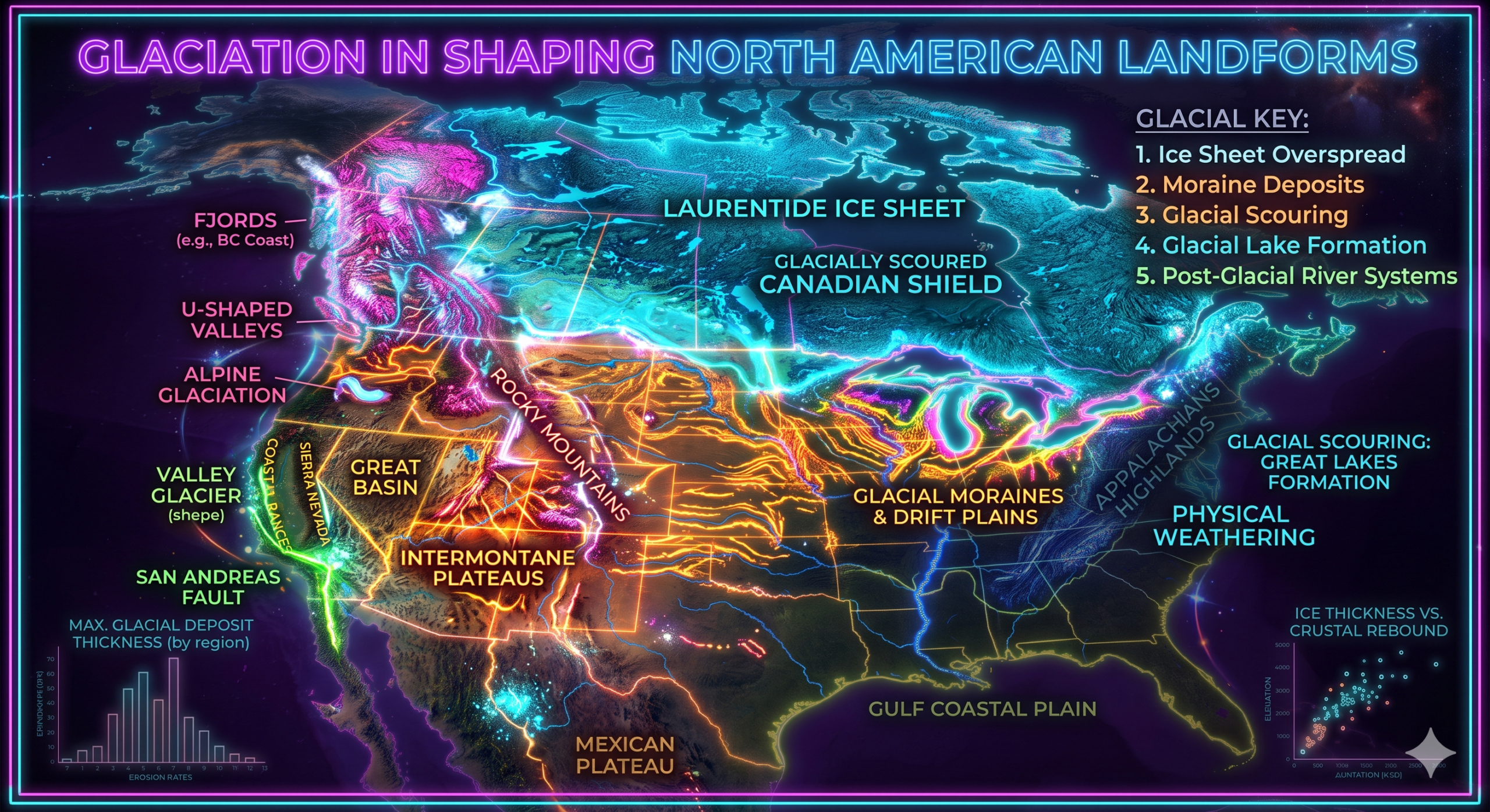 Glaciation in North America