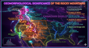 Rocky Mountains geomorphological significance